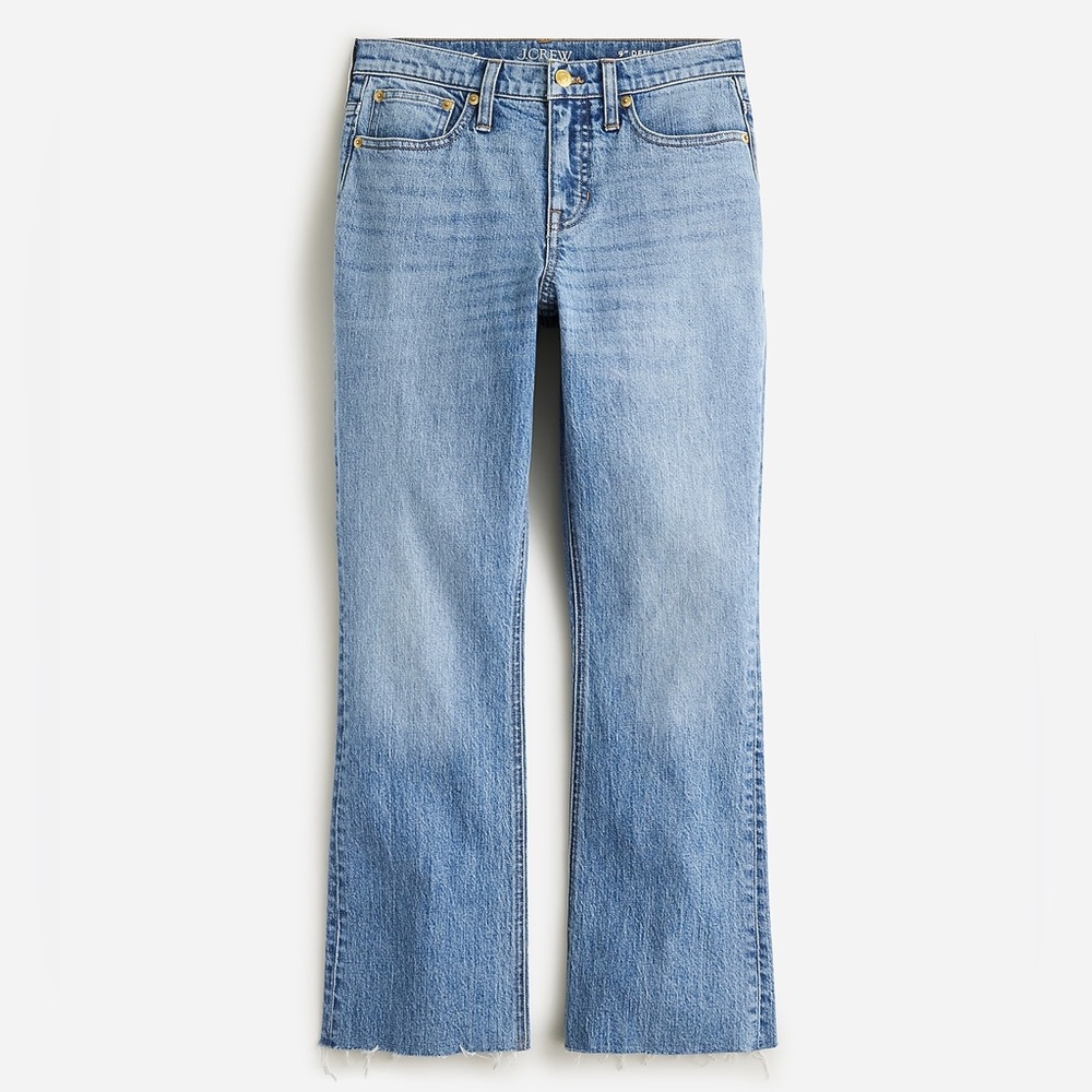 NWT J. Crew Demi Boot Crop Jeans Ruby Wash Blue Denim Size 36 Style #BX773